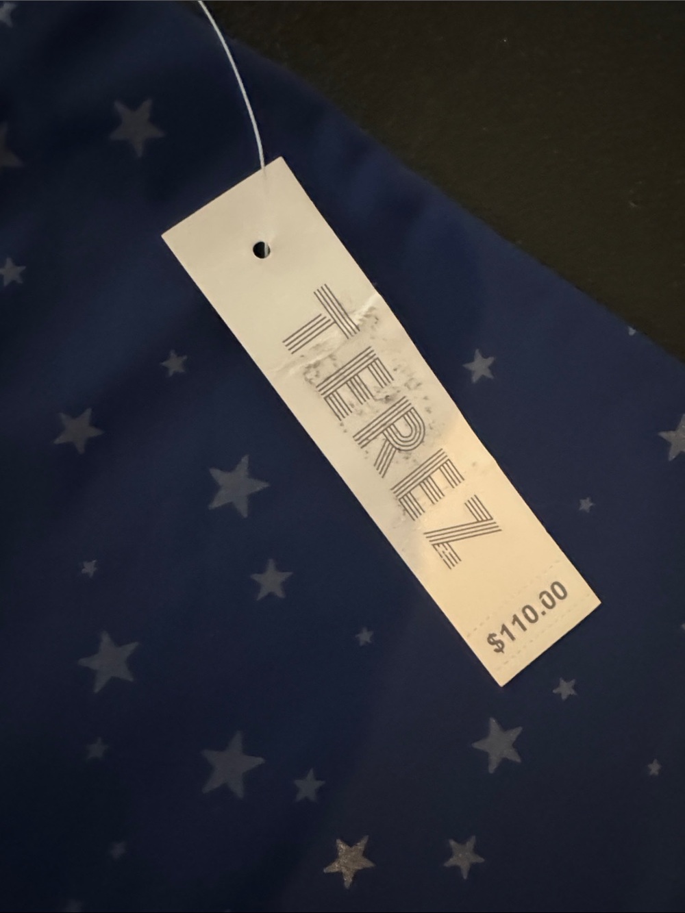 Terez Navy Star-Print Leggings Large - Picture 5 of 8